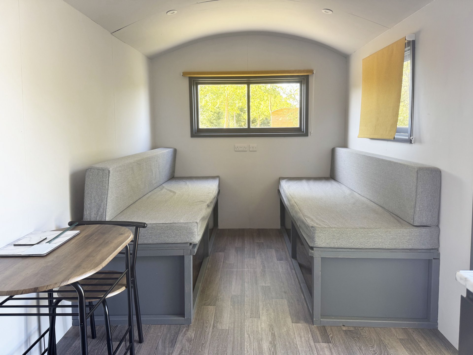 Interior view of our shepard huts