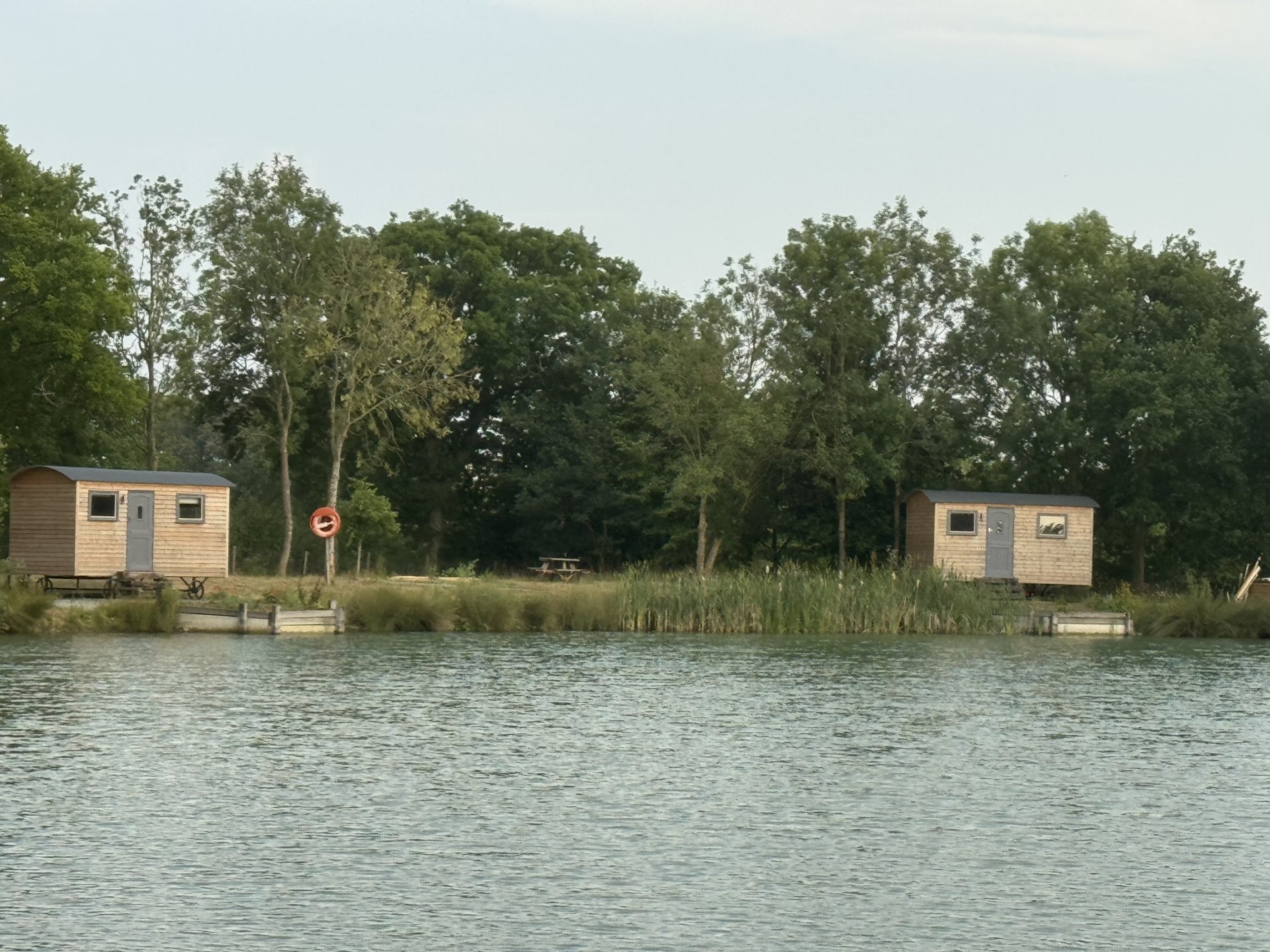 Our beautiful lakeside shepherd huts