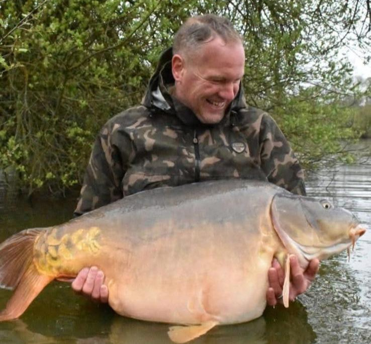 Great catch of a large healthy Mirror Carp